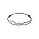 Love Knot 14K Yellow Gold & Leather Cord Bracelet