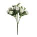 Pjtewawe Wall Decor 1 Bunches Of Artificial Roses Plastic Silk Flower Suitable For Plant Decoration Of Family Hotel Wedding Christmas Office Table