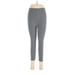 Danskin Active Pants - High Rise Skinny Leg Cropped: Gray Activewear - Women's Size Medium