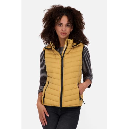 „Steppweste ALIFE & KICKIN „“LenkaAK A Short Vest Damen Steppweste, Weste““ Gr. XL, braun (camel) Damen Westen Steppwesten“