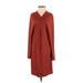 Green Envelope Casual Dress: Red Dresses - Women's Size Small
