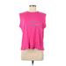 DKNY Sport Sleeveless T-Shirt: Pink Tops - Women's Size Small