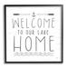 Stupell Industries Lake House Welcome Phrase Framed On by Lux + Me Designs Graphic Art in Brown/Gray/White | 17 H x 17 W x 1.5 D in | Wayfair