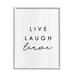 Stupell Industries Live Laugh Leave Funny Phrase Framed On Wood by Lil' Rue Graphic Art Wood in Brown/White | 14 H x 11 W x 1.5 D in | Wayfair