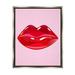 Stupell Industries Pink & Red Candy Lips Framed On Wood by Lil' Rue Graphic Art Wood in Brown/Pink | 21 H x 17 W x 1.7 D in | Wayfair