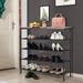 Orren Ellis Zaraya 20 Pair Shoe Rack Metal in Black | 36 H x 39 W x 12 D in | Wayfair 39D7CD1FE67F44549E1C4A62E5085C02