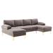 Gray Sectional - Everly Quinn Foraker Upholstered Chaise Sectional Polyester | 33.8 H x 110 W x 54 D in | Wayfair 9EADE7C68B6E4F08B93A37E7E8791CF8