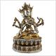 Tara Ushnishavijaya Vairochana 36cm 5,5kg Messing Silber Amithaba Amitaba Buddha