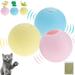 QJUHUNG Smart Interactive Cat Toy - 3pcs Cat Toy Balls Newest Version 360 Degree Self Rotating Ball Battery Powered Pet Toy Stimulate Hunting Instinct for Your Kitty