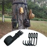 YANXIAO Strap Gear Hangers Multi-Hook Accessory Holder For Hunting Gears Bow Tree Saddle Binoculars Hunting Accessories Wide Hangers a 2023 One Size - Surprised Gift