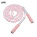 New Body Building Exercise Kids Adults Tangle-Free Fitness Equipment Bamboo Jumping Rope Beaded Jump Rope Weight Loss PINK