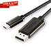 USB C to DisplayPort Cable 6ft USB C to DP Cable 4K@60Hz Type-C to DP Adapter for Samsung galaxy Laptop Thunderbolt 4/3 Compatible