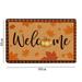 KIHOUT Saving Fall Decor Runner Rug 40*60CM Pumpkin Entry Mat Pumpkin Non Slip Hallway Runner Area Rug Throw Rugs Floor Mat Carpet Runner for Fall Door Mat