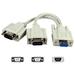 Qvs Serial Db9 Female To Db9 Male & Male Splitter Cable - Db-9 For Printer Keyboard/mouse Pda Camera - 8 - 1 X Db-9 Female Serial - 2 X Db-9 Male Serial - Beige (cc317y)