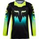 FOX 180 Flora Girls Motocross Jersey, black-green-yellow, Size M