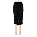 Uniqlo Casual Pants - High Rise Straight Leg Cropped: Black Bottoms - Women's Size Small