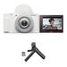 Sony ZV-1F Vlogging Camera with Vlogger Accessory Kit (White) ZV1F/W