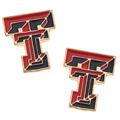 Women's CANVAS Style Texas Tech Red Raiders Enamel Stud Earrings