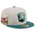 Men's New Era Stone/Midnight Green Philadelphia Eagles 2023 Salute To Service 59FIFTY Fitted Hat