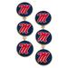 Women's CANVAS Style Ole Miss Rebels Triple Drop Enamel Earrings