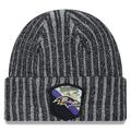 Men's New Era Black Baltimore Ravens 2023 Salute To Service Cuffed Knit Hat