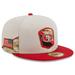 Men's New Era Stone/Scarlet San Francisco 49ers 2023 Salute To Service 59FIFTY Fitted Hat