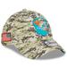 Men's New Era Camo Miami Dolphins 2023 Salute To Service 39THIRTY Flex Hat