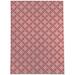 Red 120 x 96 x 0.1 in Area Rug - SUNDANCE SNOWFLAKE Office Mat By Kavka Designs Area Rug Cotton | 120 H x 96 W x 0.1 D in | Wayfair
