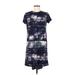 Simply Vera Vera Wang Casual Dress: Blue Dresses - Women's Size Medium
