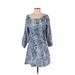 Soft Joie Casual Dress - Mini: Blue Dresses - Women's Size Small