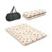 Costway Foldable Futon Mattress with Washable Cover and Carry Bag for Camping-Queen Size