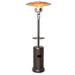 Outdoor Heater Propane Standing LP Gas Steel with Table and Wheels