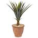 32" Agave Succulent Artificial Plant in Terra Cotta Planter