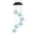 Pompotops Solar Wind Chime Light LED Hanging Light Light Outdoor Decorative Light Festival Atmosphere for Home Garden Christmas Decorations Multicolor