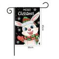 Christmas Garden Flag Double Sided Vertical Christmas Flags Small Mini Rustic Xmas Winter Farmhouse Lawn Yard Outside Outdoor Decorative Flag Decor 12 x 18 Inch