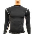 Rash Guard Black Full Sleeve Size XS NO Logo Sparring Fitness Rash Guards Grappling Kickboxing Rash Guards Fighting Muay Thai Training Rash Guards