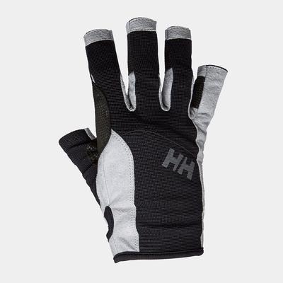 Helly Hansen Men's Durable Short Finger Sailing Gloves Black L