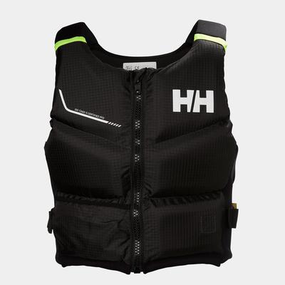 Helly Hansen Rider Stealth Zip - Low-Bulk Snug-fit Unisex Life Vest Black 30/50KG