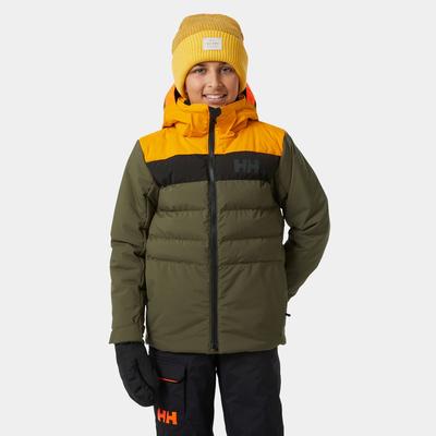 Helly Hansen Junior Cyclone Jacket - Junior Boys Classic Ski Jacket Green 152/12