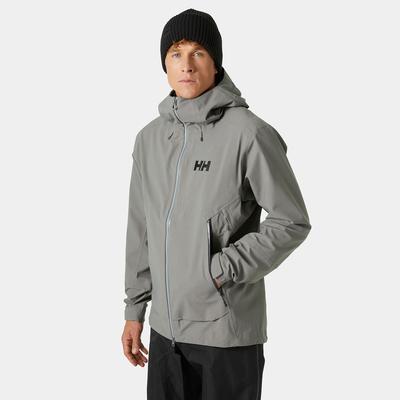 Helly Hansen Men's Verglas Backcountry Ski Shell Jacket Grey L