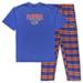 Men's Profile Royal/Orange Florida Gators Big & Tall 2-Pack T-Shirt Flannel Pants Set