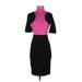 Karl Lagerfeld Casual Dress: Black Dresses - Women's Size 0