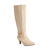 Wide Width Women's The Rosey Wide Calf Boot by Comfortview in Winter White (Size 8 W)