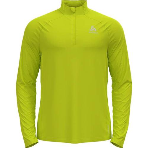 ODLO Herren Midlayer 1/2 zip ESSENTIAL CER, Größe XL in Grün