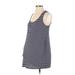 A Pea in the Pod Tank Top Blue Print Plunge Tops - Women's Size Small Maternity