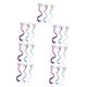 FOMIYES 21 Pcs Hairpin Princess Dress up Hair Accessory Kids Clip in Hair Child Hair Extensions Hair Clip Girls Hair Bows Colored Straight Wigs Gradient Side Clip Baby Girl Synthetic Fiber