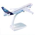 MUZIZY copy airplane model 1:235 16cm Airplane Model Aircrafts Airbus A320-200 For ABS Metal House Color Plane Model Collection