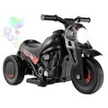 GYMAX Kids Electric Motorbike, 6V Ride on Motorcycle with Bubble Maker, Music, Headlights, Forward & Backward, 3 Wheels Children Motor Bike for 3 Years Old+ Boys Girls (Black)