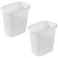 Rubbermaid 6 Quart Bedroom, Bathroom, and Office Wastebasket Trash Can (2 Pack)