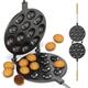 BIOL Heavy Oreshki Mold Oven Cookies Maker Oreshnitsa 12 Nuts Oreshki with Non-Stick Coating - Cookie Mold Oreshek Cake - Nut Cookie Shaped Molds - Metal Mold Form Nuts for Sweet Russian Nuts
